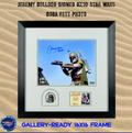 Jeremy Bulloch Signed 8x10 Star Wars Boba Fett Photo in 16x16 Gallery-Ready Frame