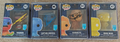Robert Downey Jr, Chris Evans, Jeremy Renner, Josh Brolin 4x Signed Funko Pop Set Marvel Art Series Limited Edition