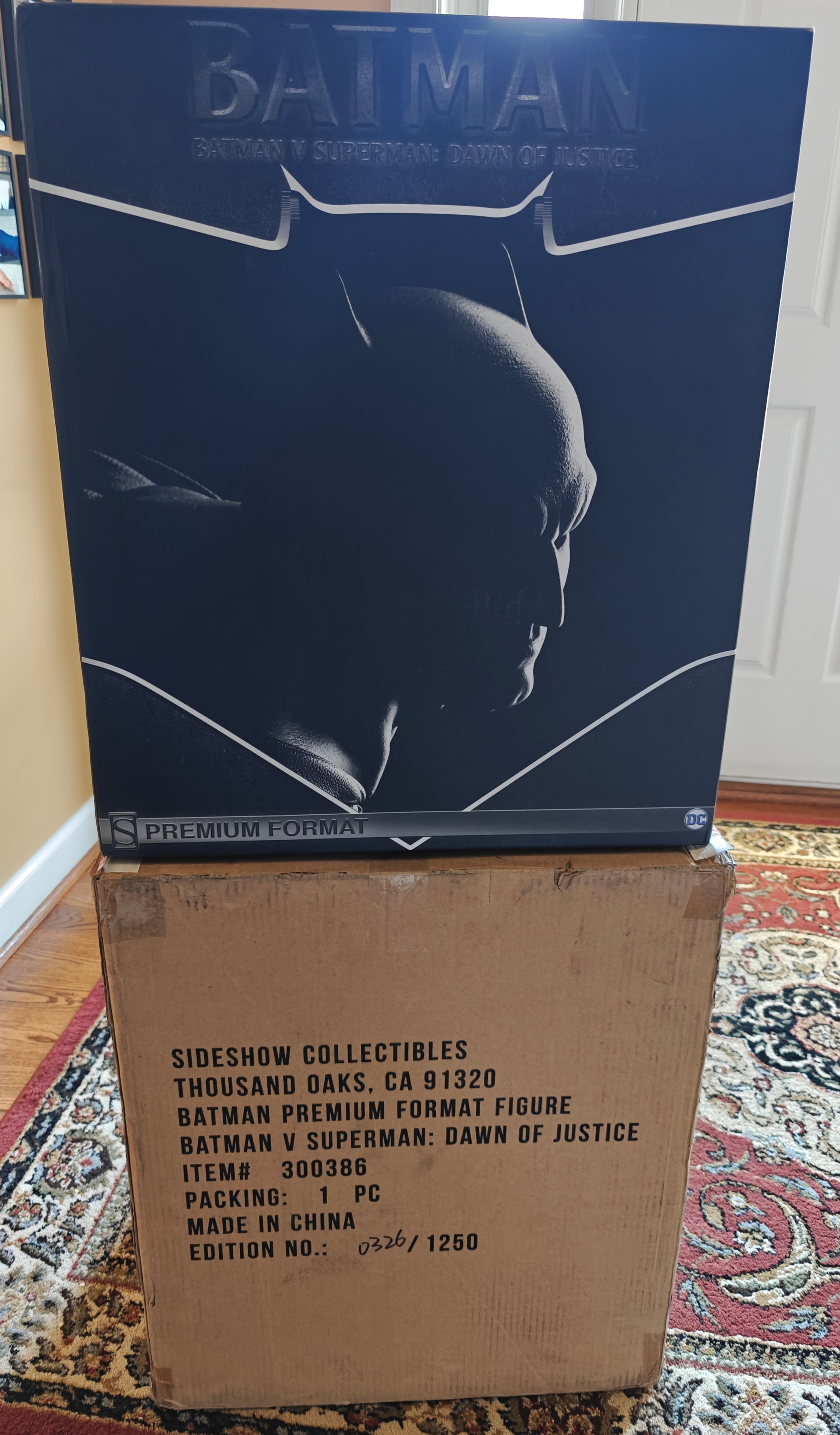 Ben Affleck Signed Sideshow Collectibles Batman Premium Format Statue - Dawn of Justice