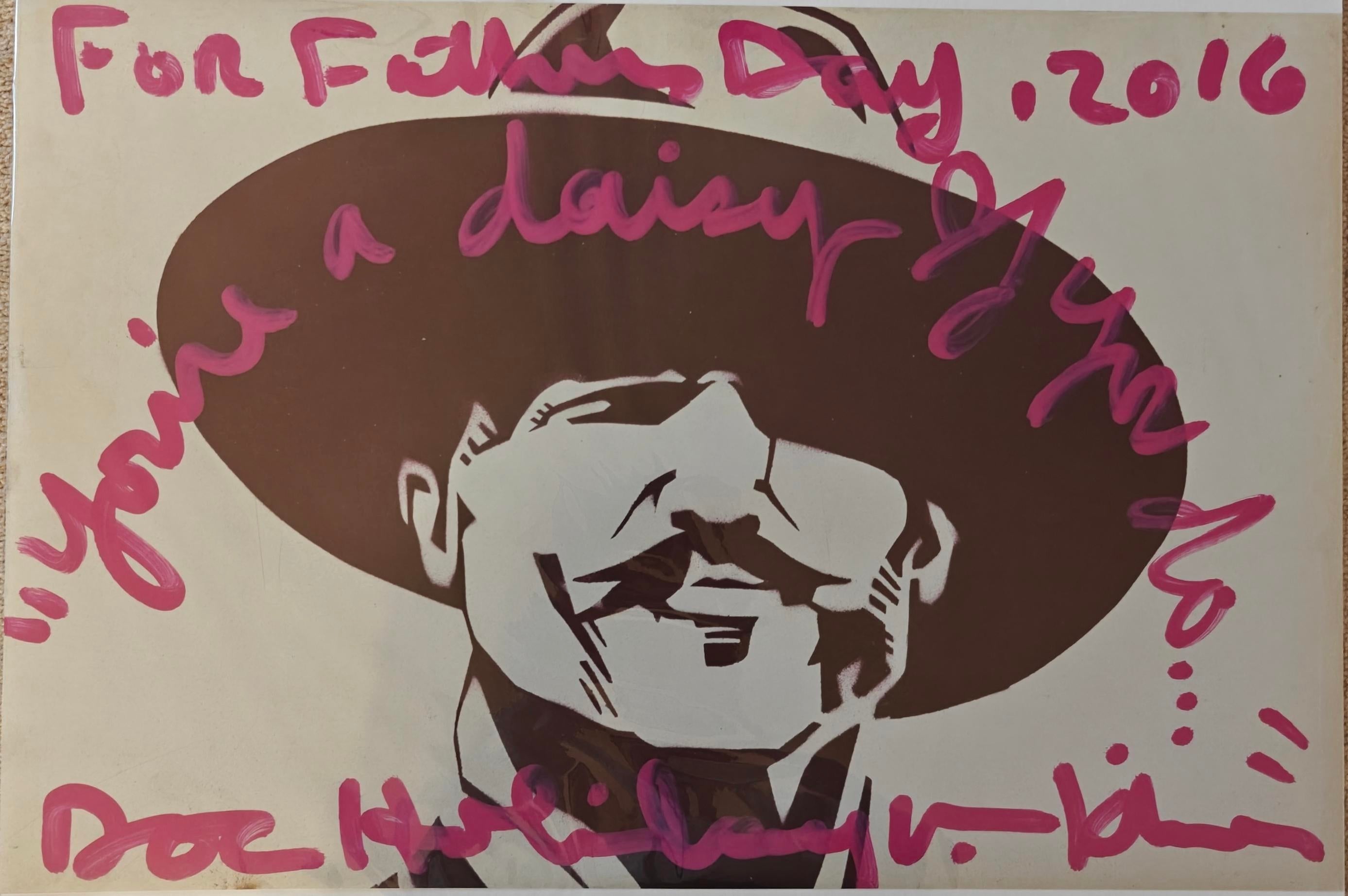 Val Kilmer's Personal Studio Collection - Original Doc Holliday "You're a daisy if you do..." 24x 16 Enhanced & Signed Art Print