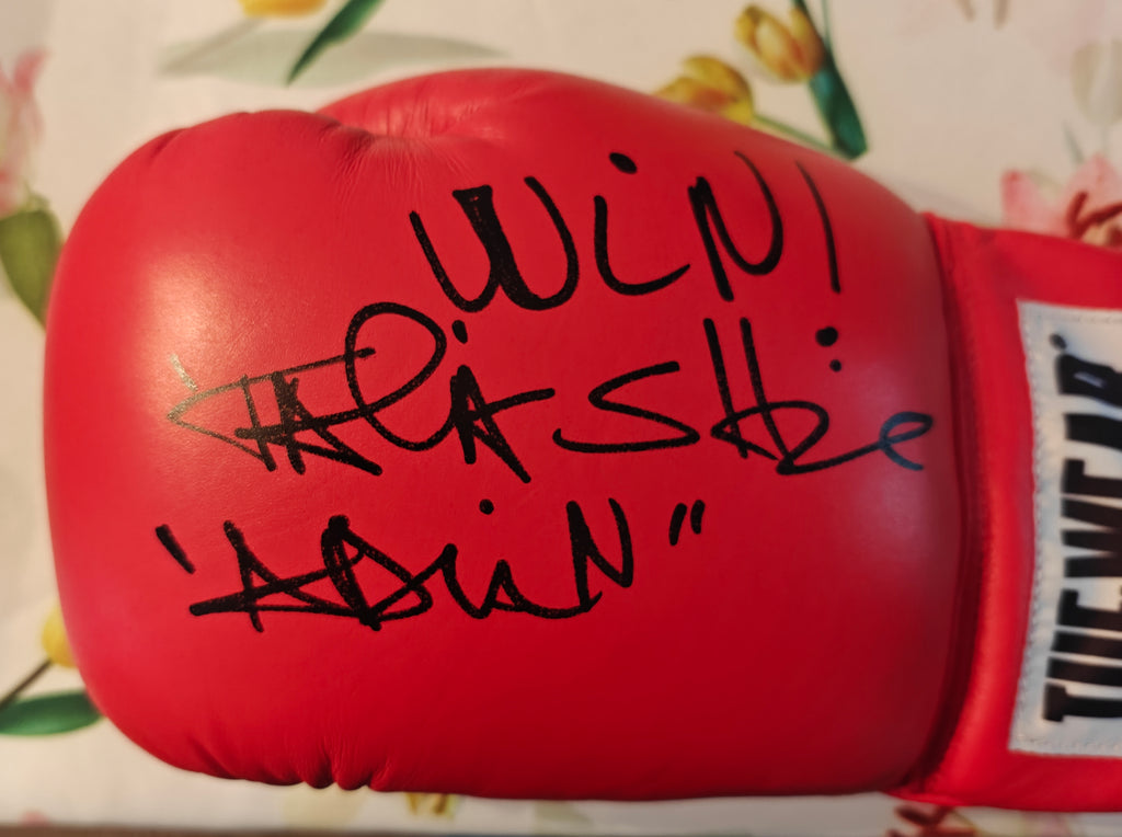 Sylvester Stallone, Dolph Lundgren, Talia Shire Signed Rocky TUF-WEAR Boxing Gloves