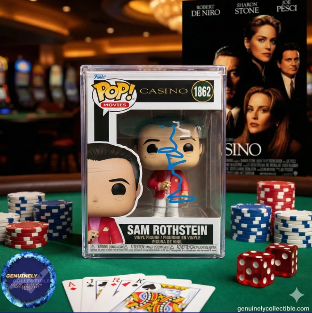 Robert De Niro Signed Sam “Ace” Rothstein Funko Pop #1862 – Casino (Beckett Authenticated)