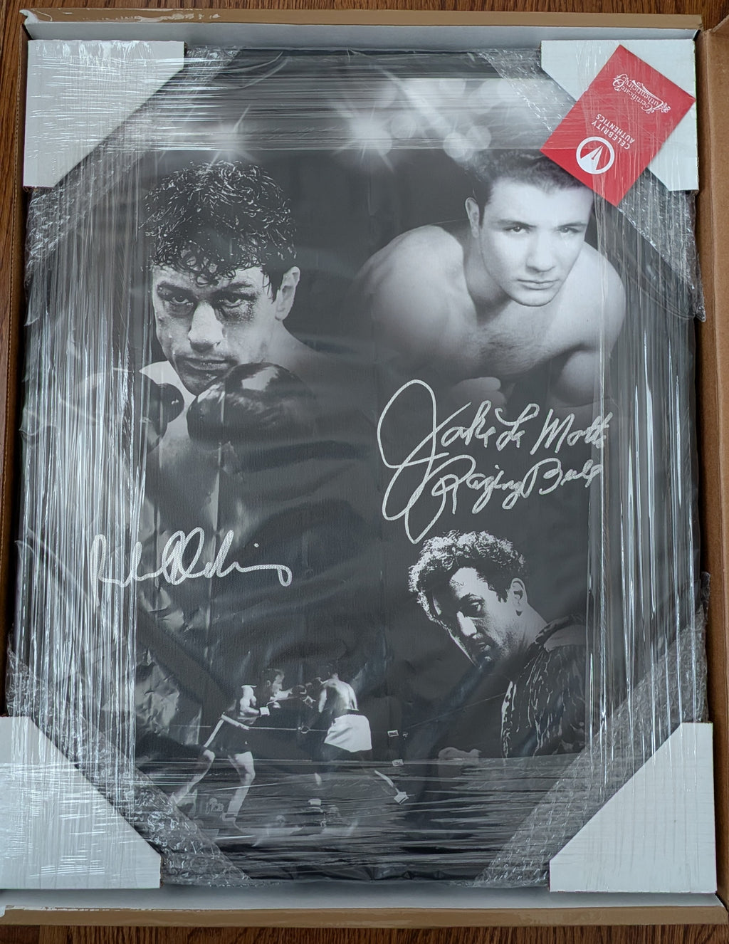Robert De Niro & Jake LaMotta Dual-Signed Raging Bull 16×20 Framed Giclée #29/30