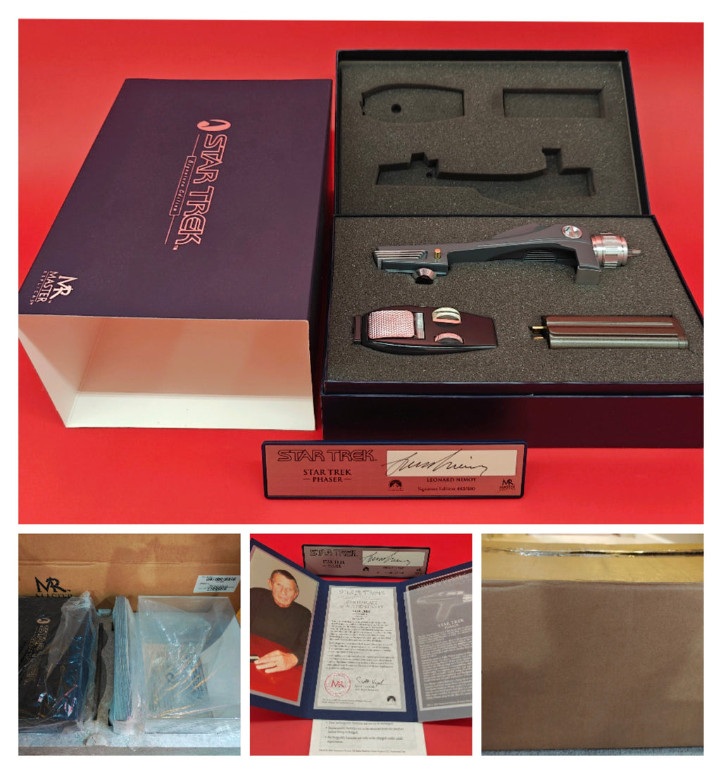 Master Replicas Star Trek Phaser Leonard Nimoy Signature Edition 1:1 Prop SW-103N #443 of 500