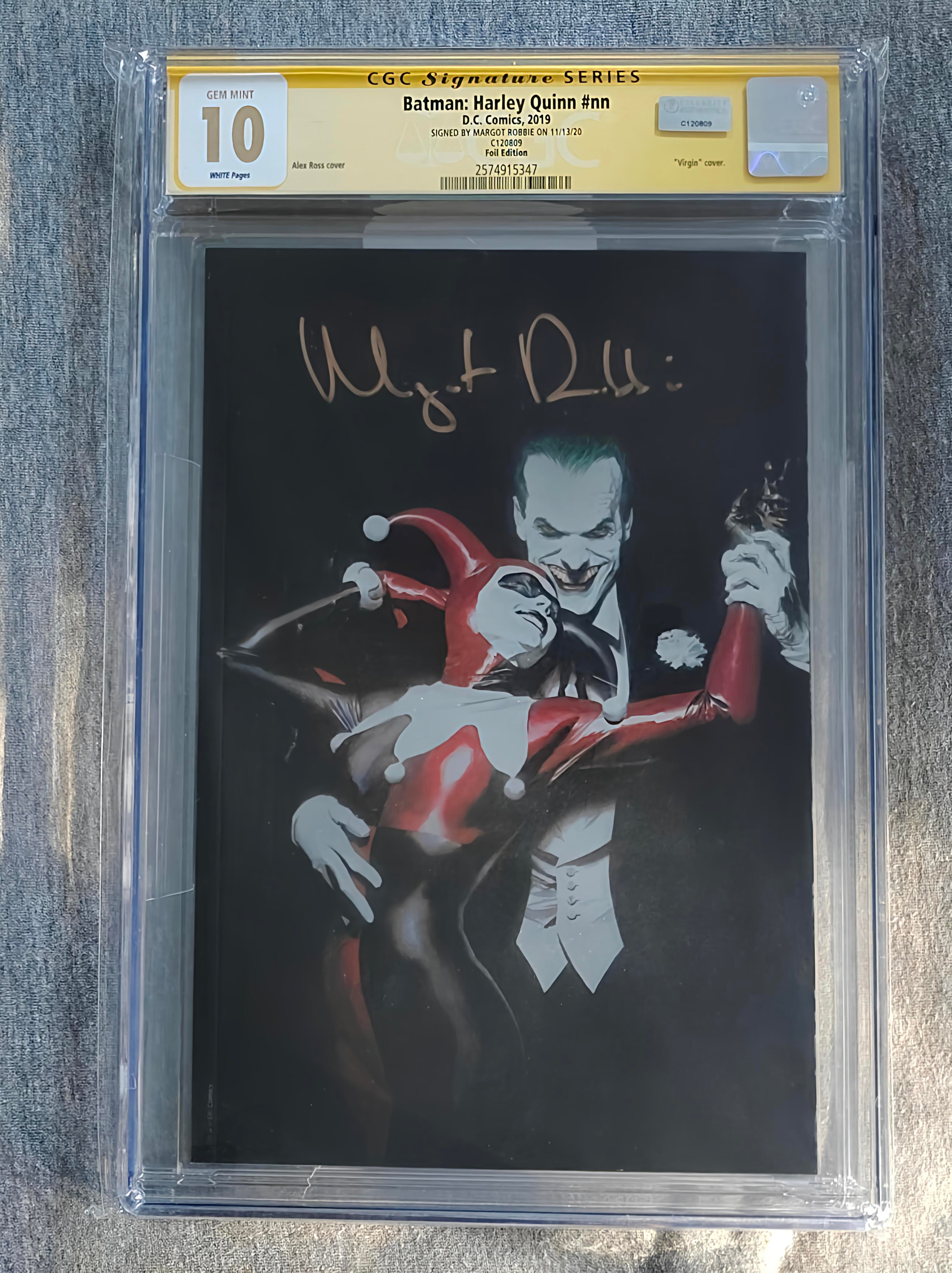 Margot Robbie Signed Batman: Harley Quinn (2019) – Foil Virgin Variant | CGC Signature Series 10 Gem Mint | Ultra-Rare A-List Autographed Comic