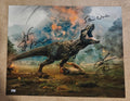 Sam Neill, Laura Dern, Jeff Goldblum Signed 16x20 Jurassic Park Photo