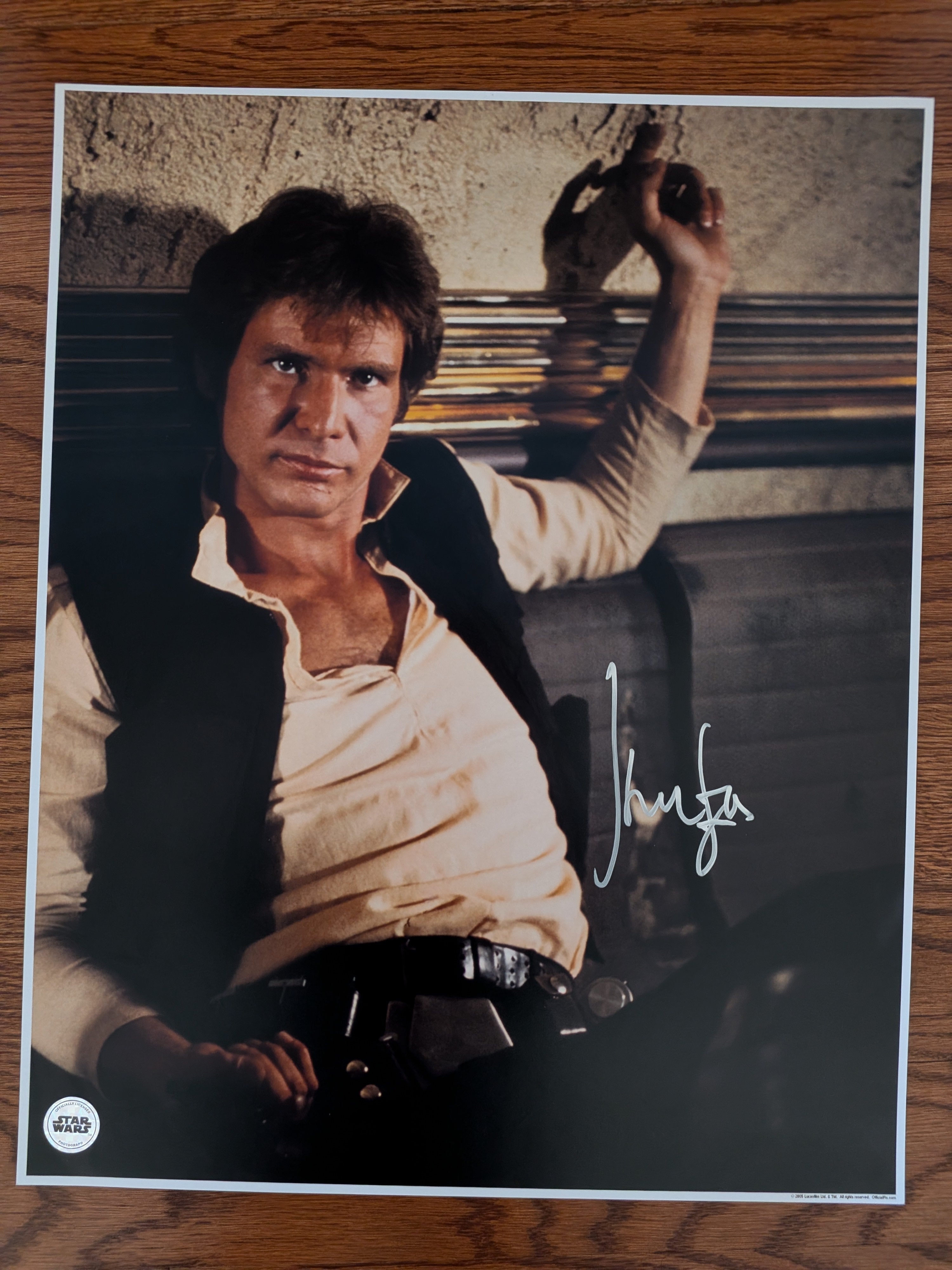 Harrison Ford Signed Han Solo 16x20 Photo – Beckett Witnessed Authentic Autograph | Star Wars Original Trilogy Memorabilia