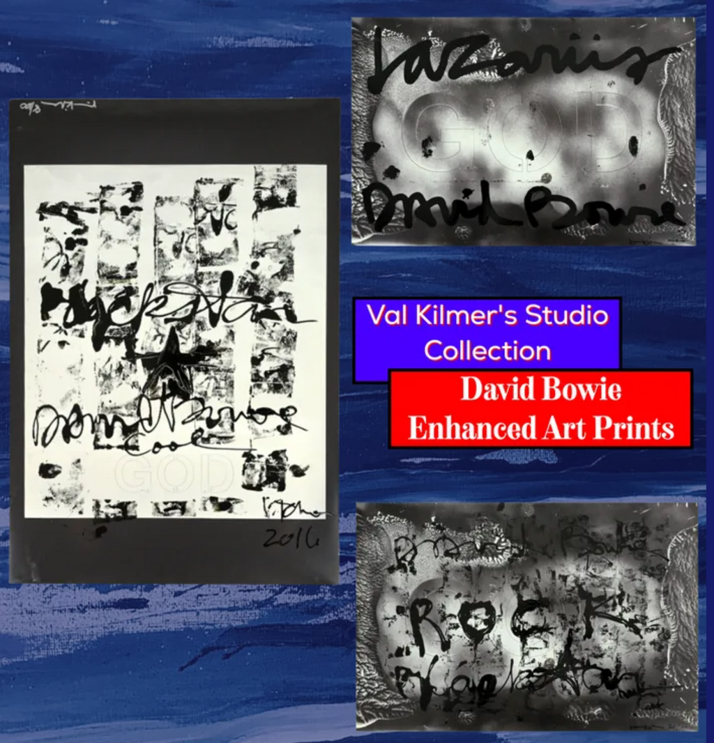 Val Kilmer's Personal Studio Collection - David Bowie Collection - Three 16x24 Pieces of Enhanced & Autographed Art Prints