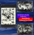 Val Kilmer's Personal Studio Collection - David Bowie Collection - Three 16x24 Pieces of Enhanced & Autographed Art Prints
