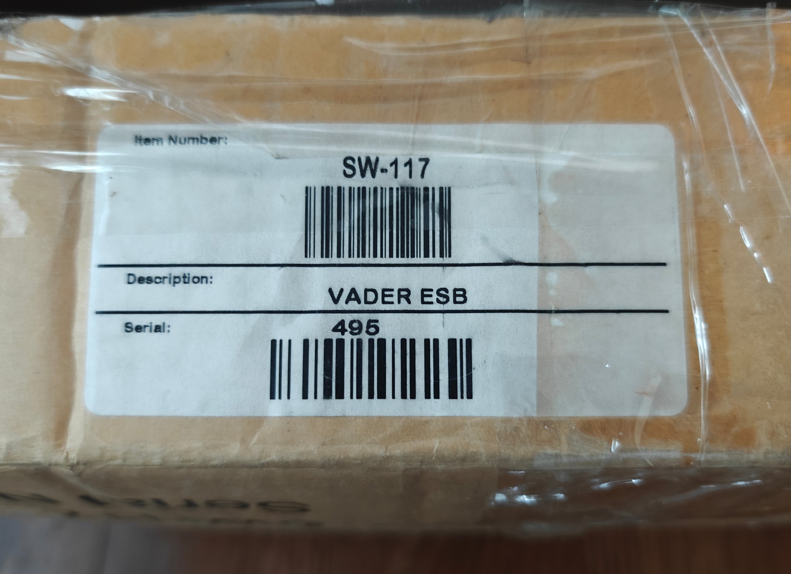 Master Replicas Star Wars Darth Vader Lightsaber Empire Strikes Back EPV Limited Edition SW-117