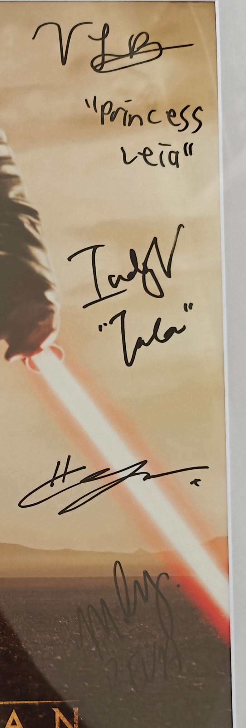 Ewan McGregor, Hayden Christensen + Cast Signed 13x19 Star Wars: Obi-Wan Kenobi Series Poster in 17x23 Frame