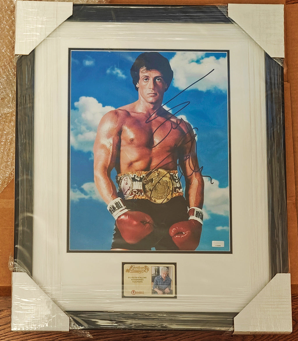 Sylvester Stallone Signed Rocky III 11x14 Framed Photo – Investment-Grade, Celebrity Authentics Certified