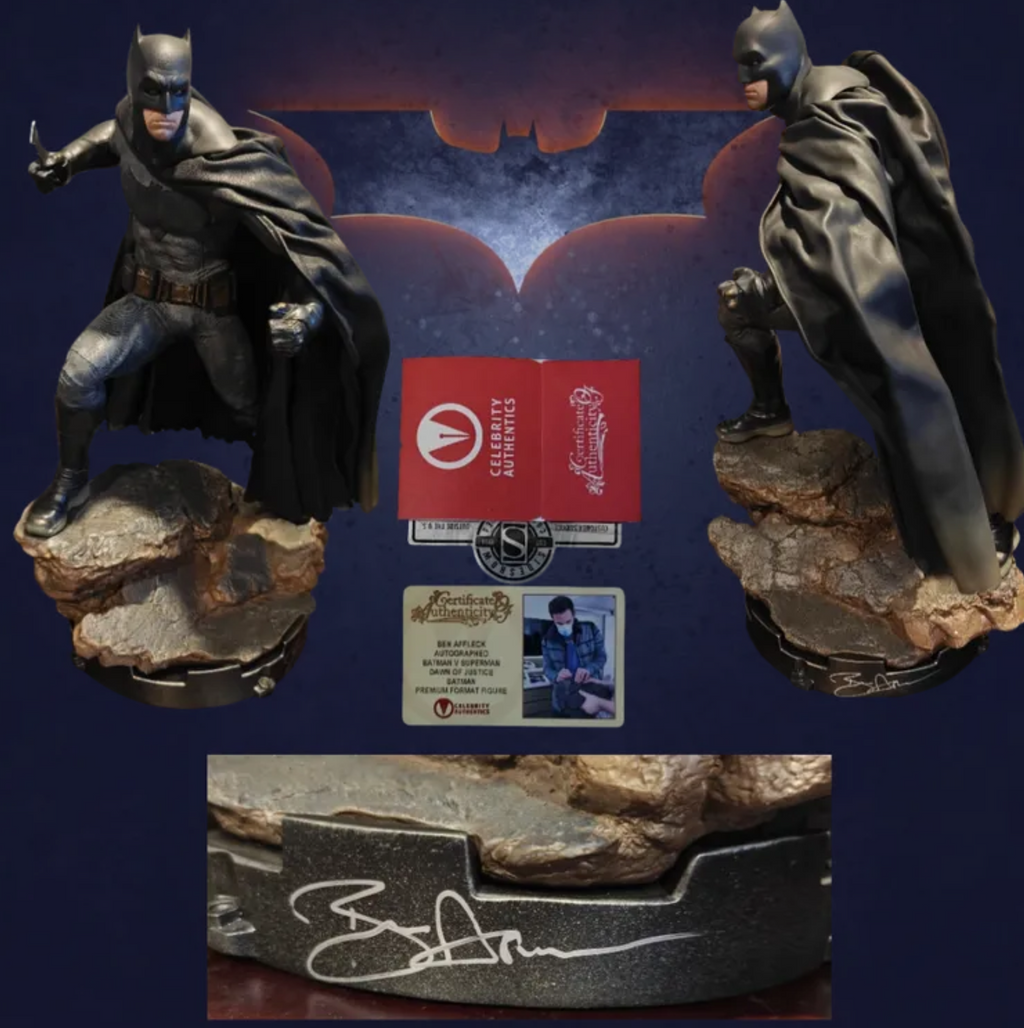 Ben Affleck Signed Sideshow Collectibles Batman Premium Format Statue - Dawn of Justice