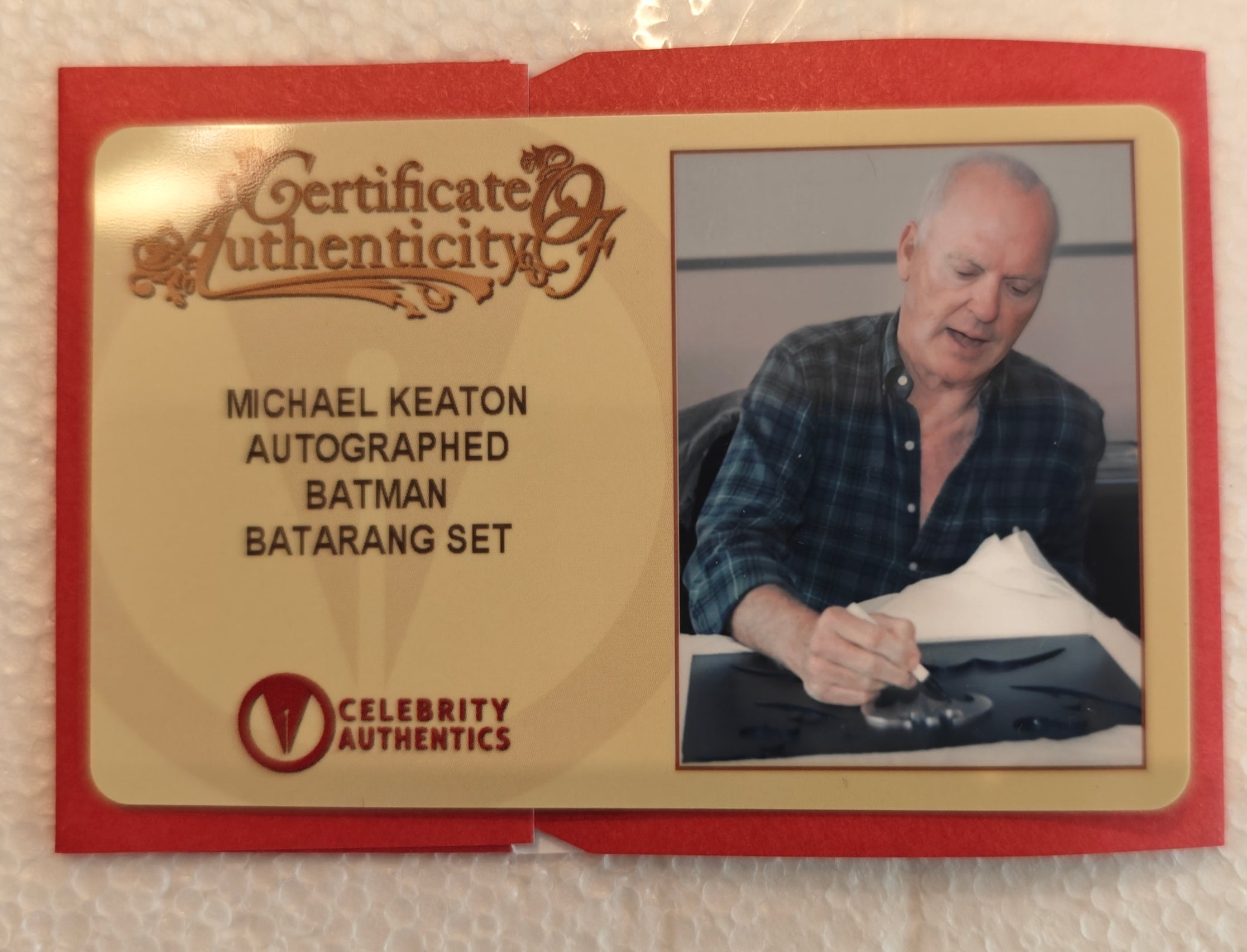 Michael Keaton Signed Limited Edition HCG DC Licensed Batman & Batman Returns Batarang Set - Only 3 Signed