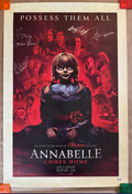 Wilson, Farmiga, Ward & Grace 4x Signed Annabelle Comes Home (2019) 27x40 Original DS Movie Poster