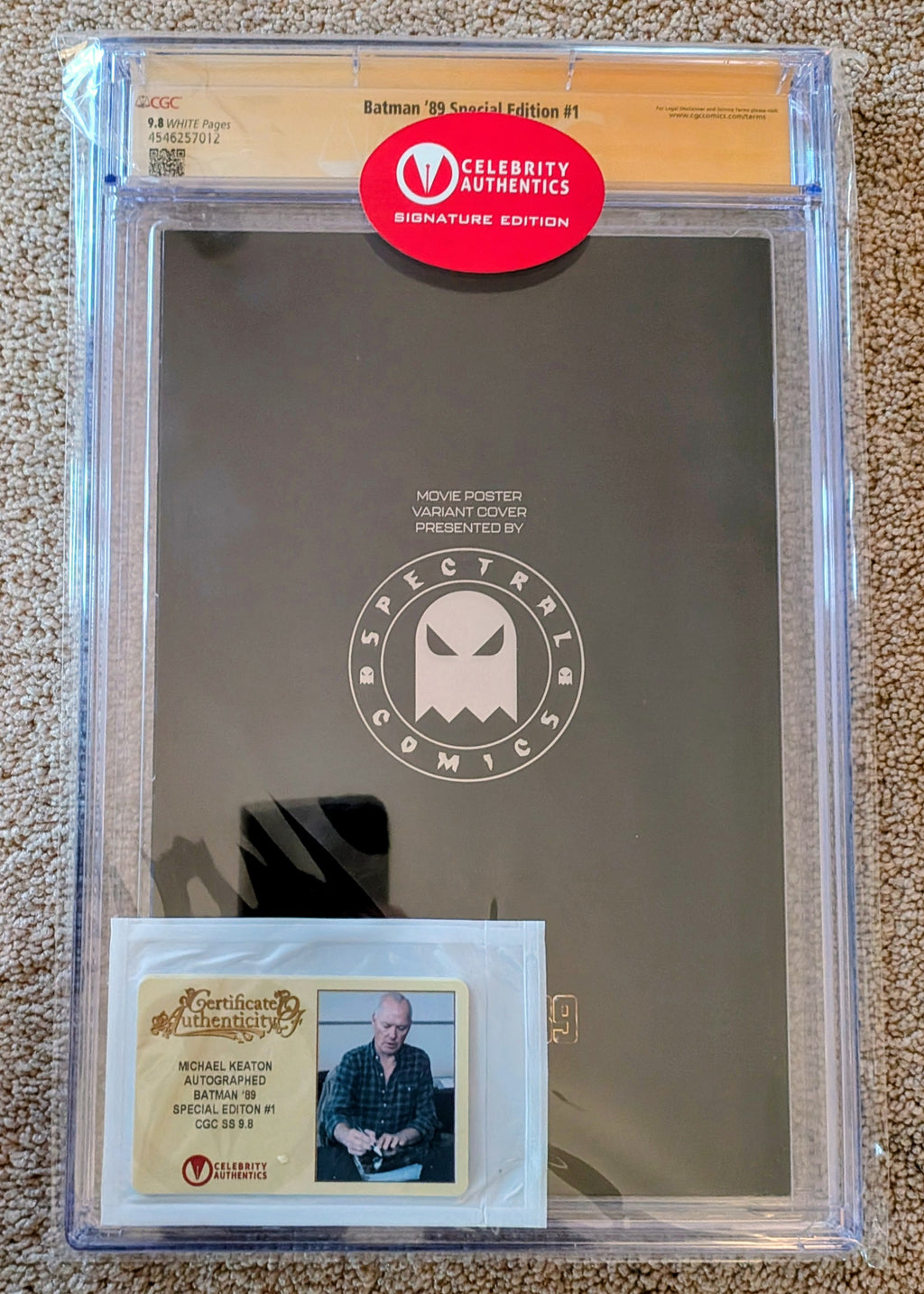 Batman ‘89 Special Edition #1 CGC 9.8 Signature Series – Dual Signed by Michael Keaton & Michelle Pfeiffer | Virgin Foil Cover