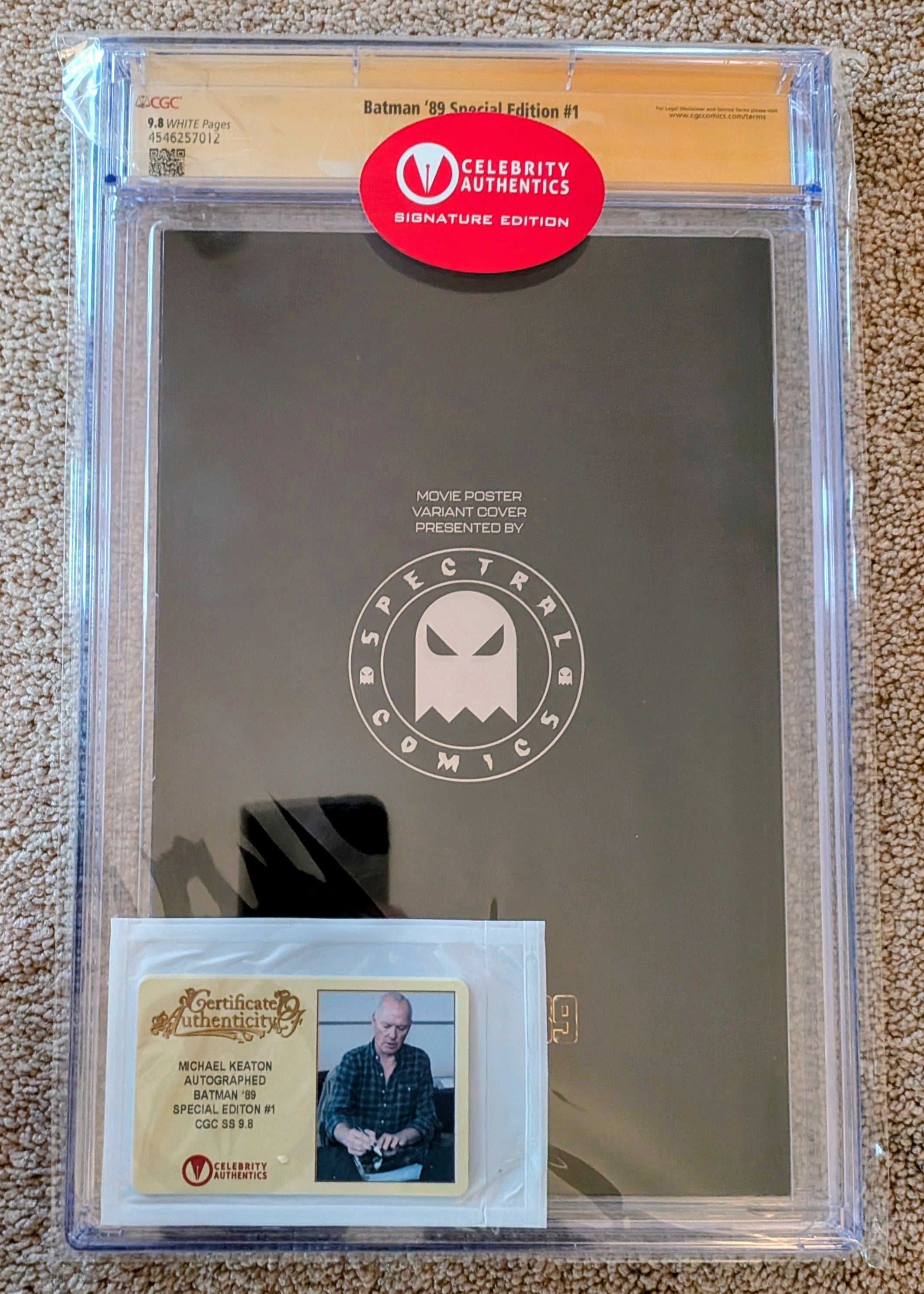 Batman ‘89 Special Edition #1 CGC 9.8 Signature Series – Dual Signed by Michael Keaton & Michelle Pfeiffer | Virgin Foil Cover