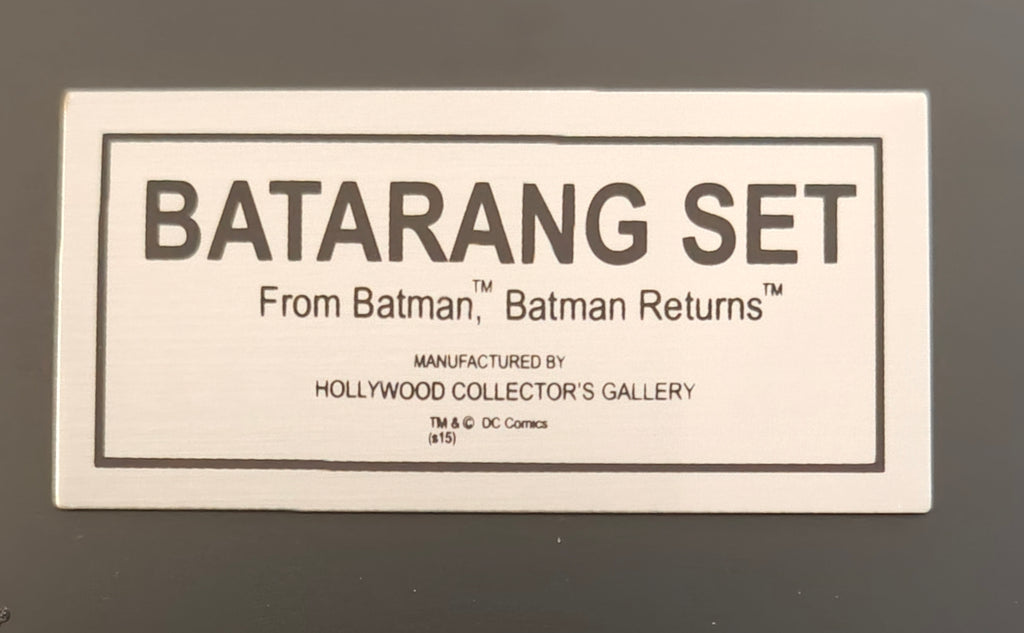 Michael Keaton Signed Limited Edition HCG DC Licensed Batman & Batman Returns Batarang Set - Only 3 Signed
