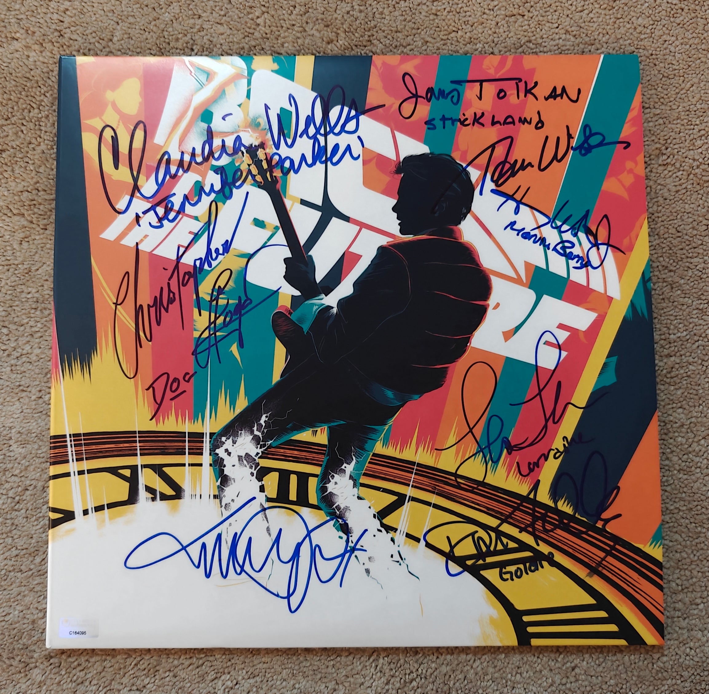 8x Cast-Signed Mondo Back to the Future Original Score 2XLP Vinyl Record