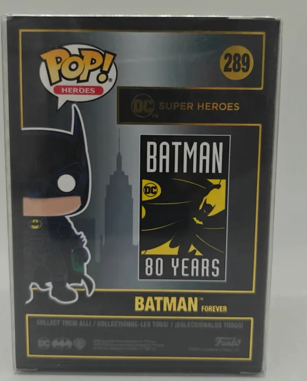 Val Kilmer Signed DC Batman Forever - Batman 80 Years Funko Pop #289