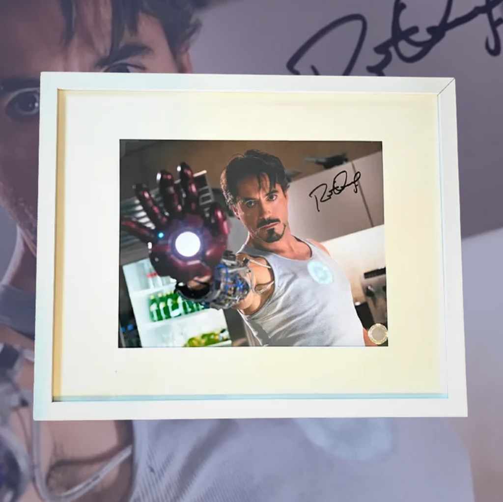 Robert Downey Jr. Signed Iron Man Avengers 11x14 Photo in 16x20 Gallery-ready Frame