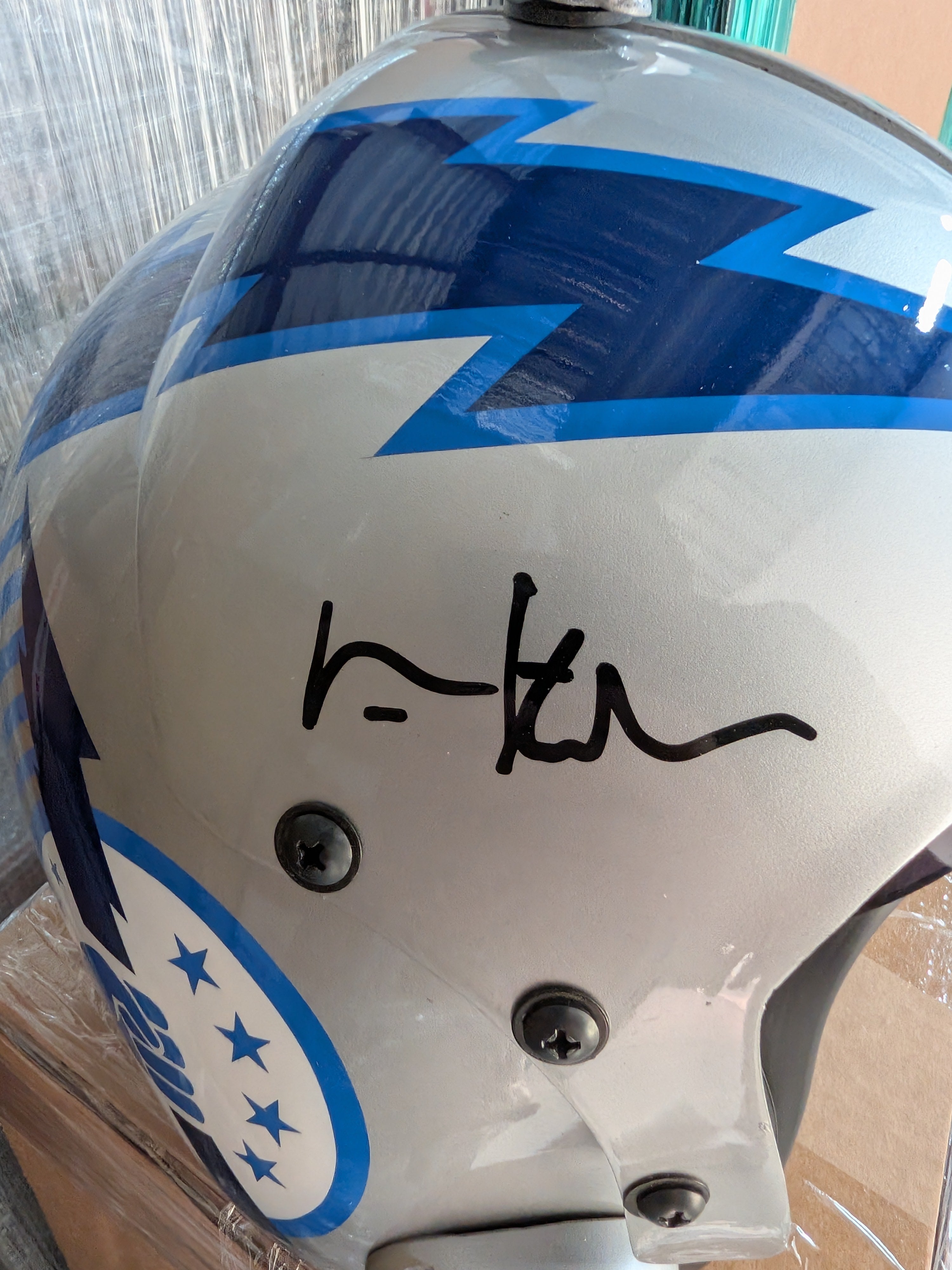 Val Kilmer Signed Top Gun Iceman Pilot Helmet 1:1 Prop Replica (Celebrity Authentics)