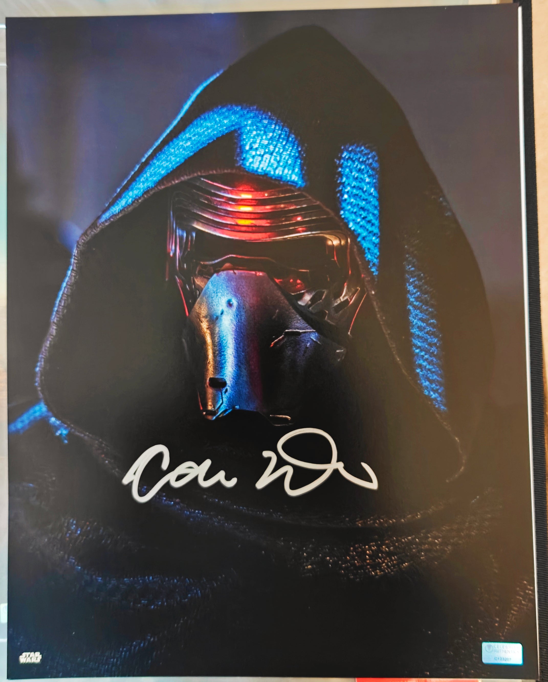 Adam Driver Signed 11x14 Photo as Kylo Ren from Star Wars: The Force Awakens