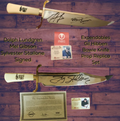 Stallone, Gibson, Lundgren 3x Signed Gil Hibben Expendables Bowie Knife Limited Edition