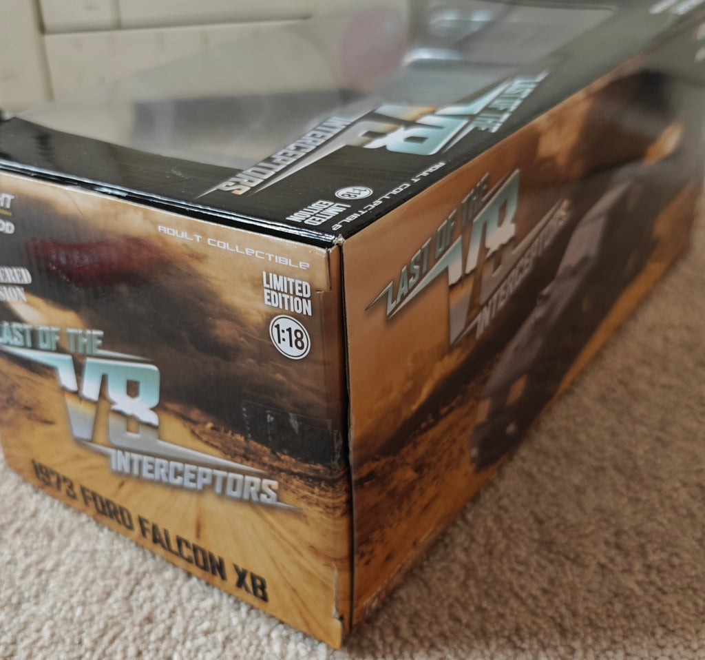 Tom Hardy & Mel Gibson Dual Signed Mad Max V8 Interceptor 1973 Ford Falcon 1:18 Limited Edition