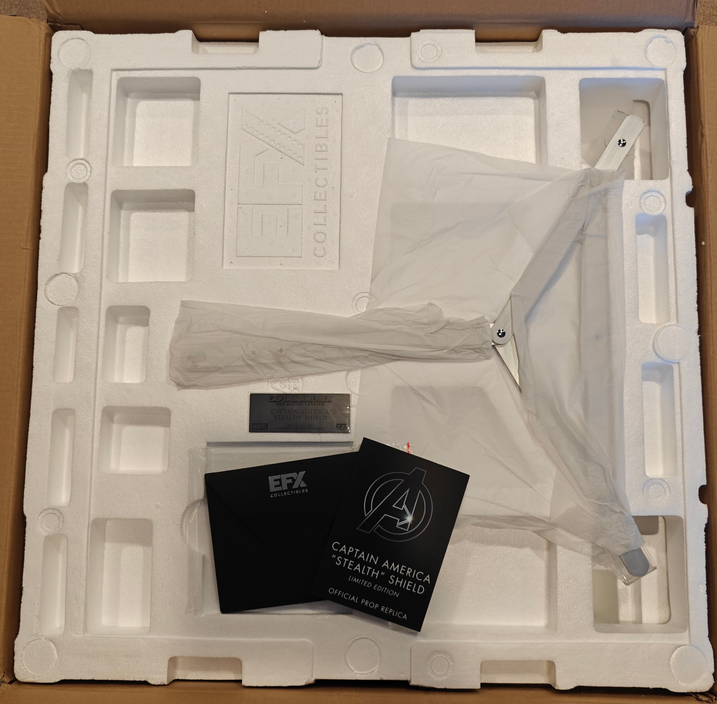 EFX Collectibles Marvel Captain America Stealth Shield 1:1 Winter Soldier Sold Out Rare 6/250
