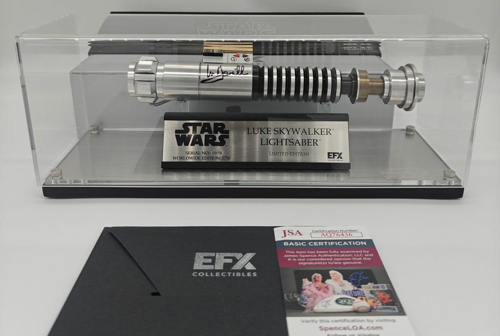 Mark Hamill Signed EFX Luke Skywalker Lightsaber Prop Replica Limited Edition - The Mandalorian