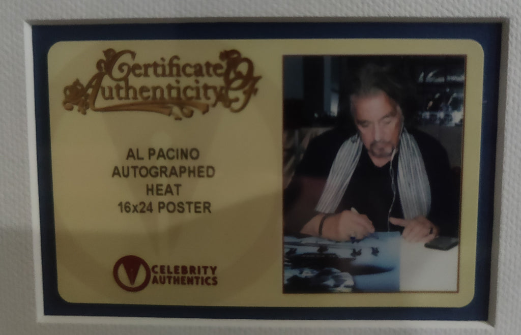 Robert De Niro, Al Pacino, and Val Kilmer Signed Heat Movie 16x24 Gallery- Grade Framed Poster (Two Sold - One Left!)