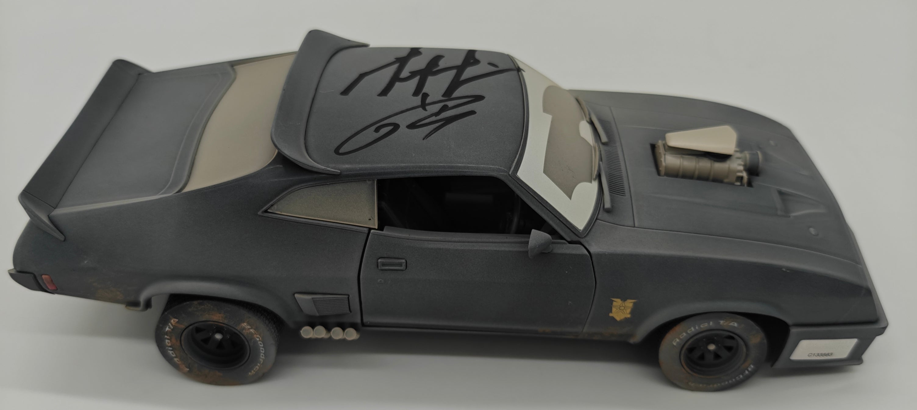 Tom Hardy & Mel Gibson Dual Signed Mad Max V8 Interceptor 1973 Ford Falcon 1:18 Limited Edition