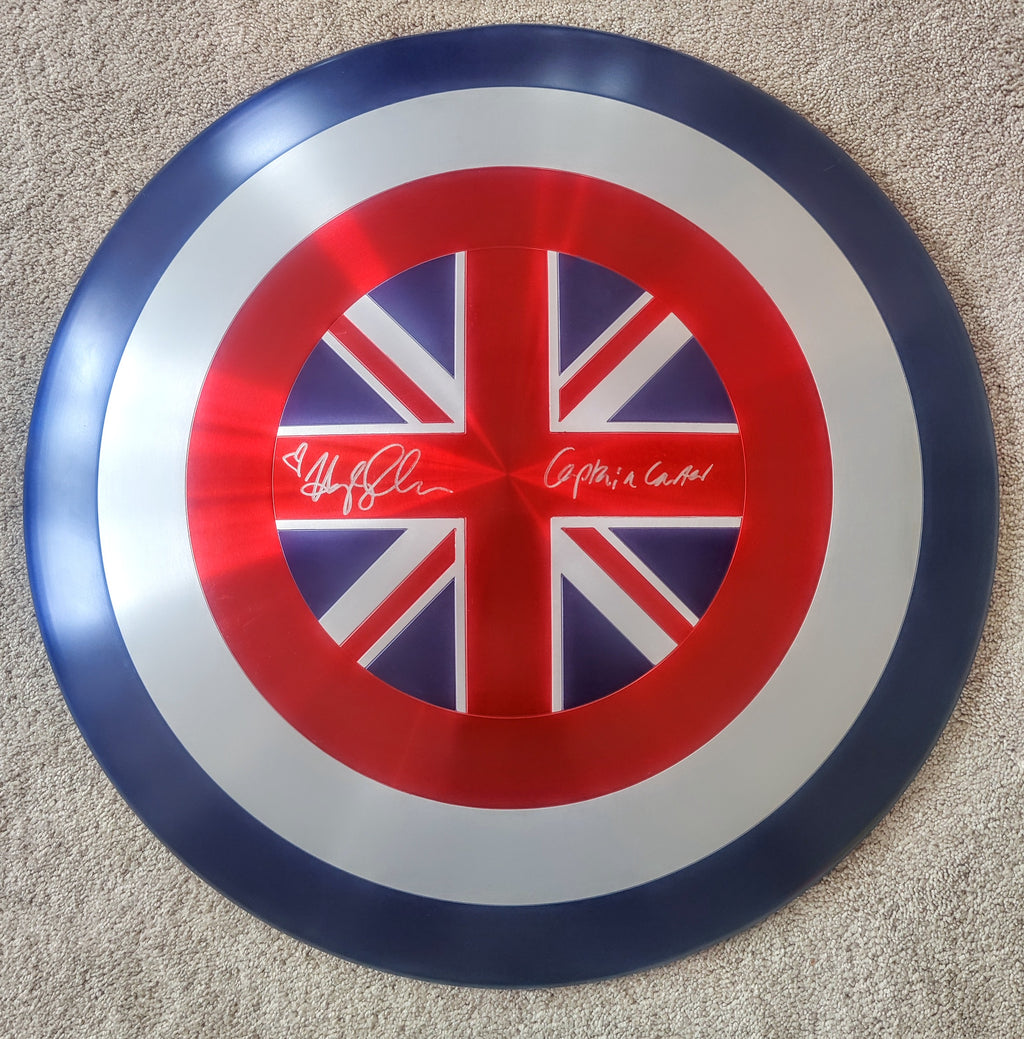Hayley Atwell Signed Marvel Hero Relic: Exclusive Limited Release - Captain Carter Metal Shield