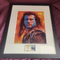 Mel Gibson Signed 1995 Braveheart Movie 11x14 Photo w. 16x20 Wooden Frame