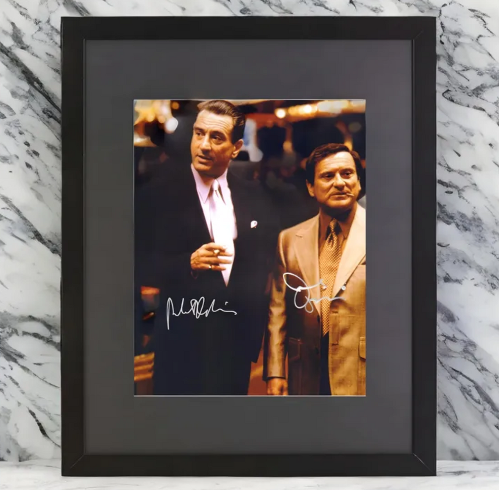 Robert De Niro & Joe Pesci Signed Casino 11x14 Photo In 16x20 Frame - Beckett and Official Pix