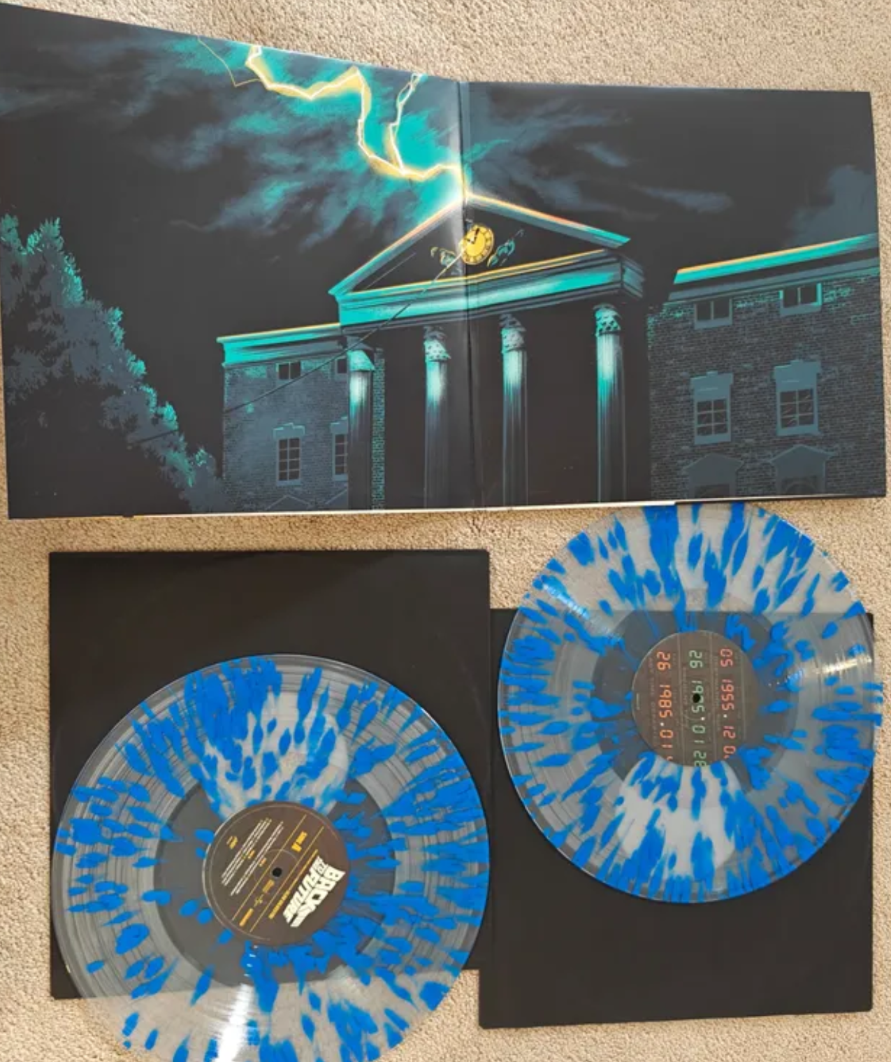 8x Cast-Signed Mondo Back to the Future Original Score 2XLP Vinyl Record Set