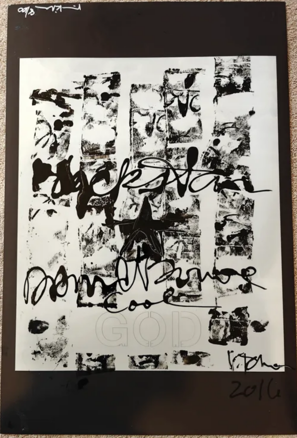 Val Kilmer's Personal Studio Collection - David Bowie Collection - Three 16x24 Pieces of Enhanced & Autographed Art Prints