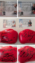 Sylvester Stallone & Dolph Lundgren Dual-Signed TUF Wear Boxing Gloves – “Rocky Balboa” & “Ivan Drago” Inscribed w/ “I Must Break You” Quote | ASI COA