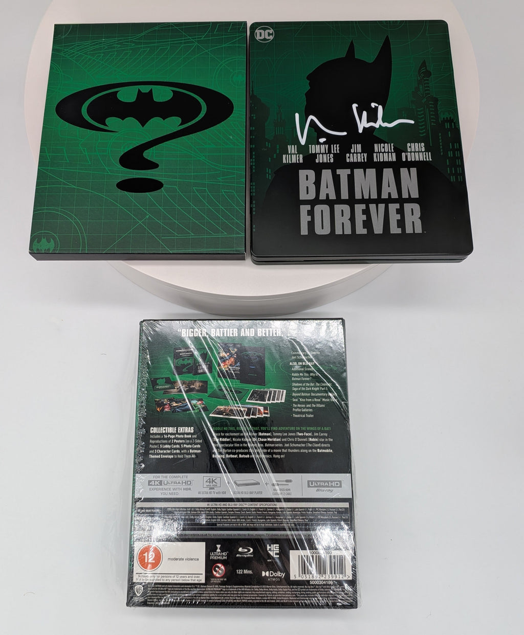 Val Kilmer Signed Batman Forever Steelbook 4K UHD – Ultimate Collector’s Edition
