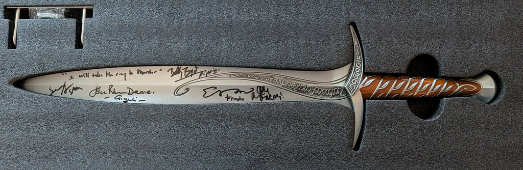 Multi-Signed Wētā Workshop x FAN EXPO Exclusive – 25th Anniversary Lord of the Rings 1:1 Scale Sting Sword Replica Limited Edition