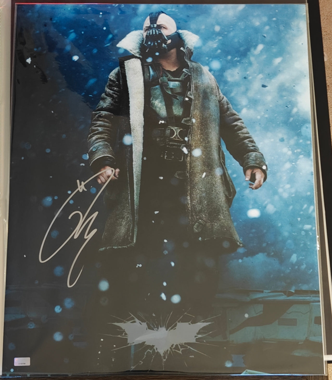 Tom Hardy Signed 16x20 Photo as Bane from Batman: The Dark Knight Rises