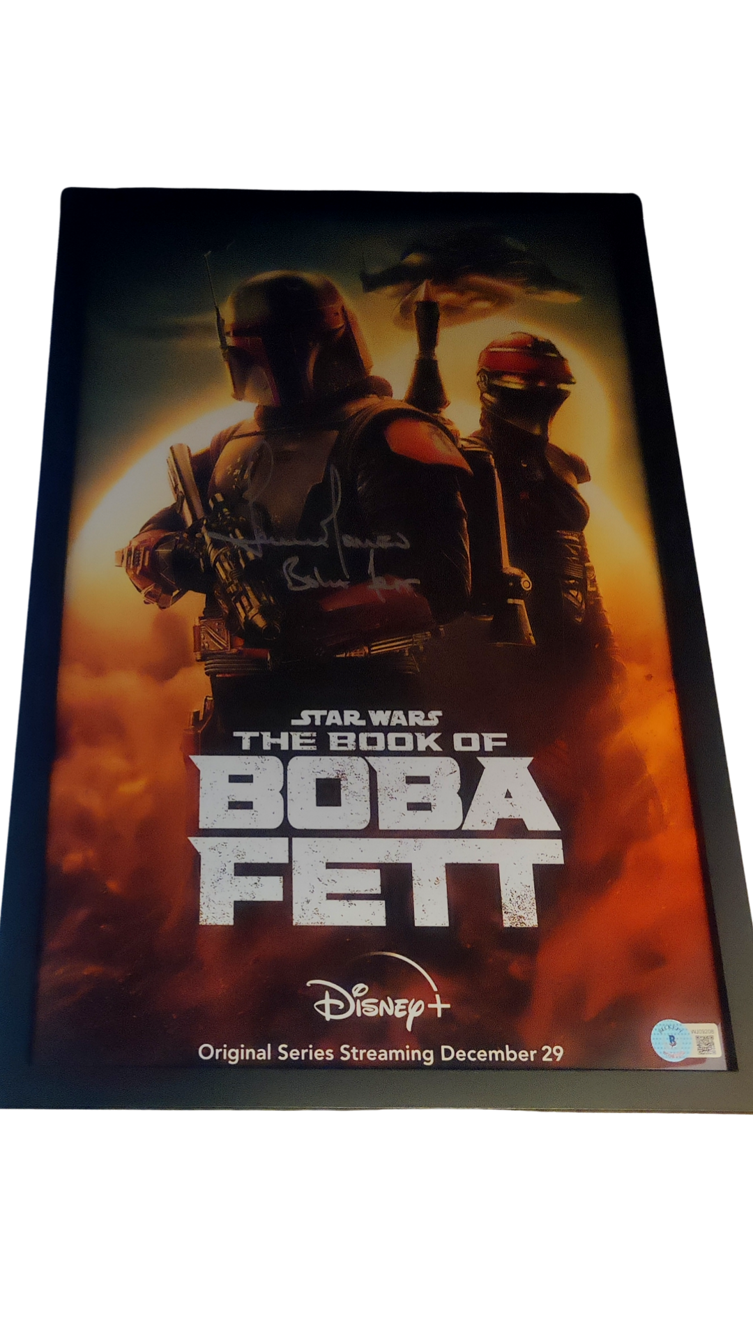 Temuera Morrison Signed 11x17 Poster - Star Wars: The Book of Boba Fett and the Mandalorian