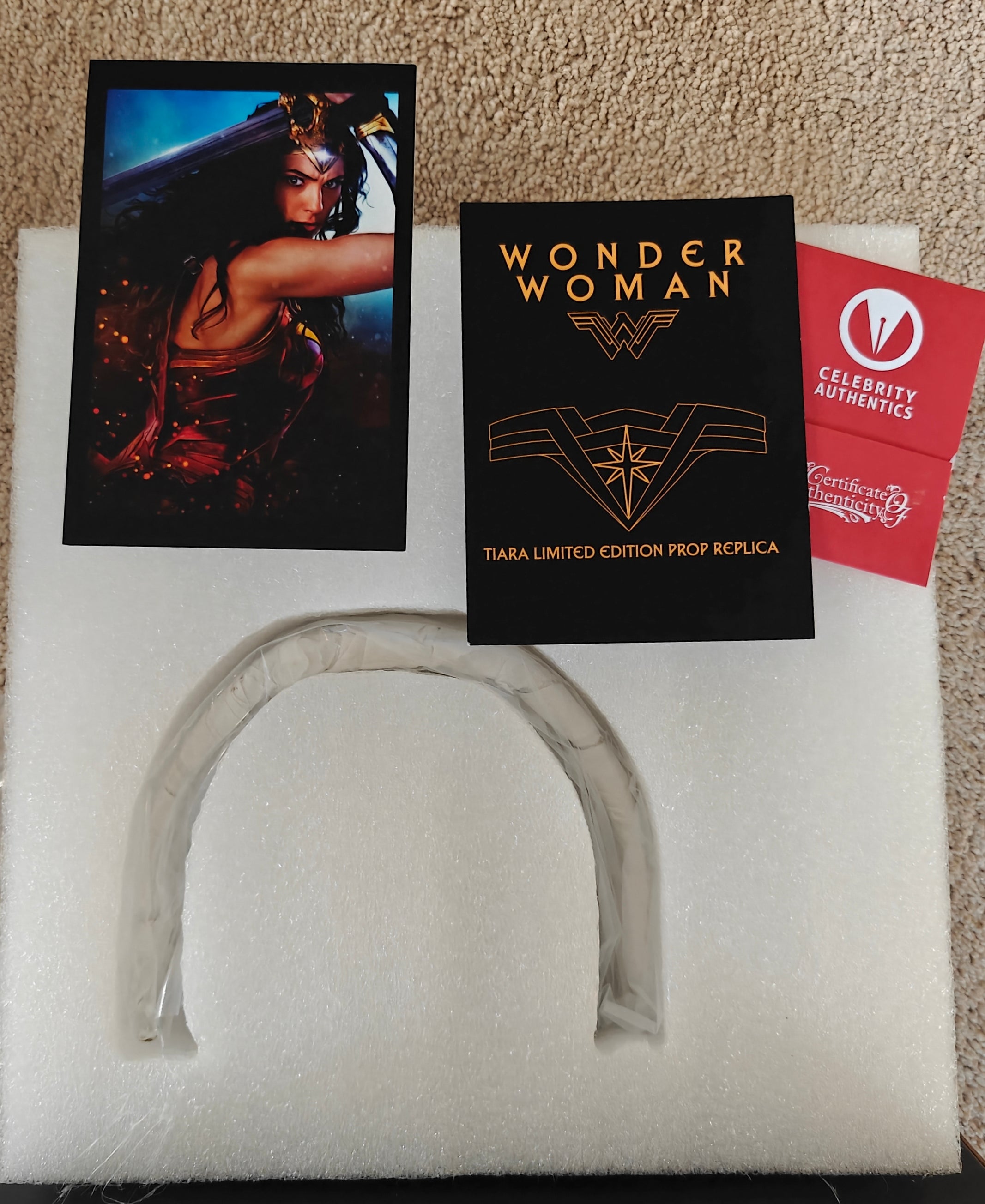 Gal Gadot Signed Wonder Woman Tiara Limited Edition 1:1 Prop Replica from Factory Entertainment