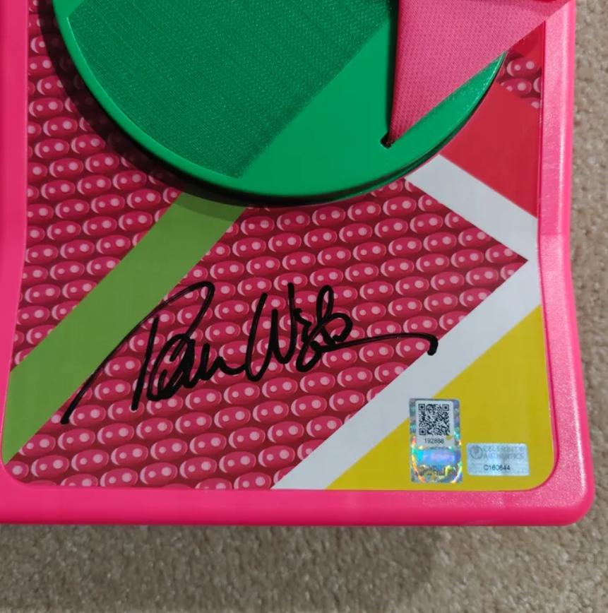 Michael J. Fox, Bob Gale, Lloyd +5 Signed Back to the Future Hoverboard 1:1 Licensed Prop Replica
