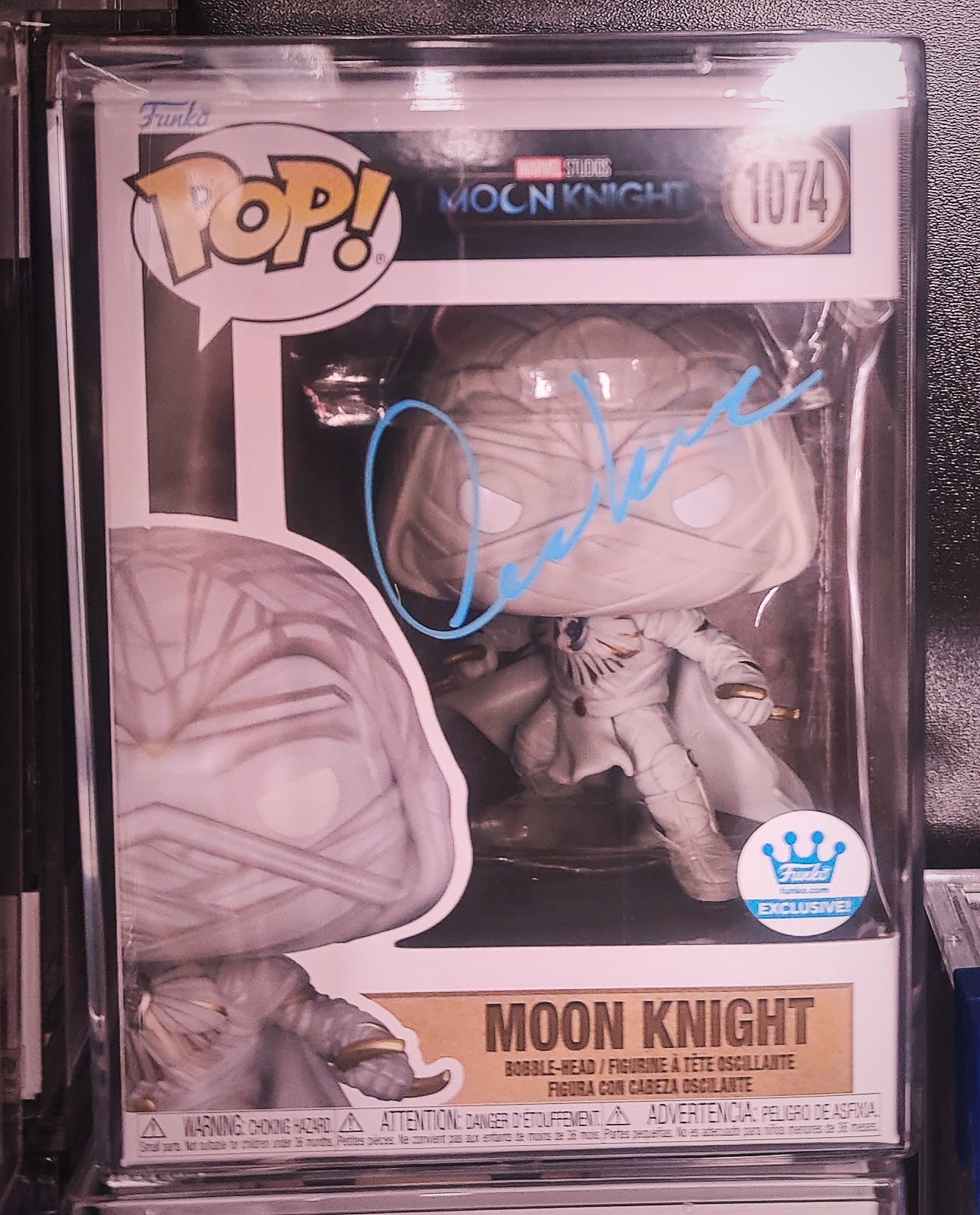 Oscar Isaac Signed Marvel Moon Knight Funko Pop Exclusive