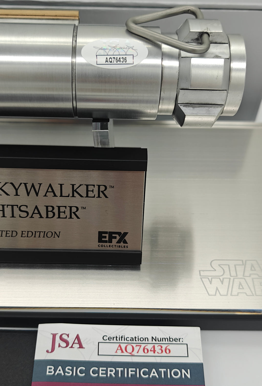Mark Hamill Signed EFX Luke Skywalker Lightsaber Prop Replica Limited Edition - The Mandalorian