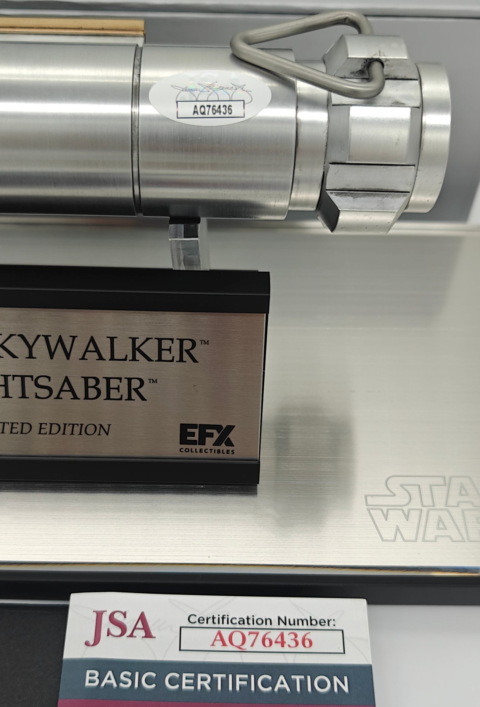 Mark Hamill Signed EFX Luke Skywalker Lightsaber Prop Replica Limited Edition - The Mandalorian