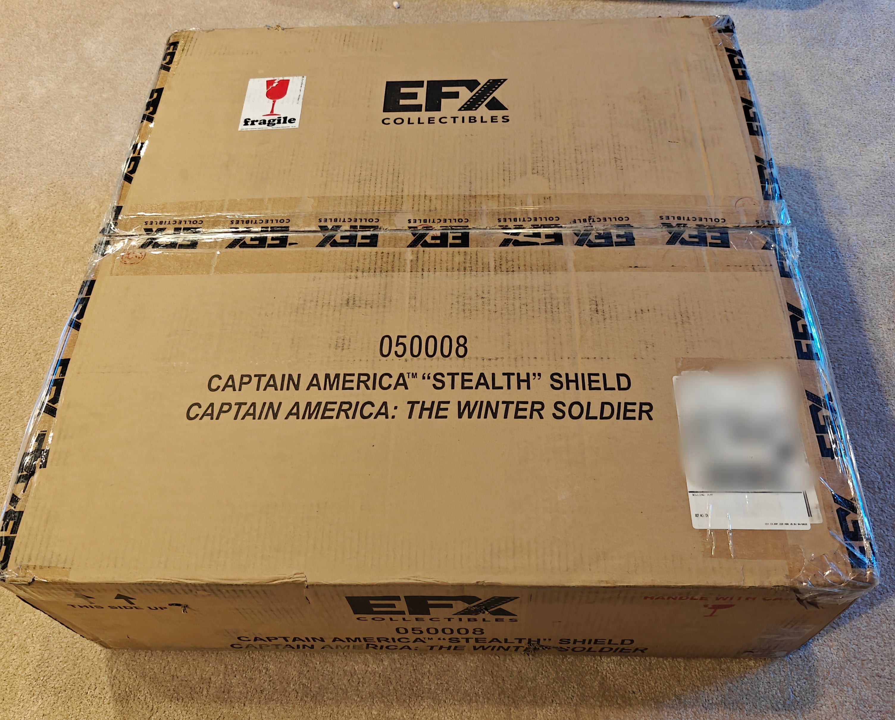 EFX Collectibles Marvel Captain America Stealth Shield 1:1 Winter Soldier Sold Out Rare 6/250