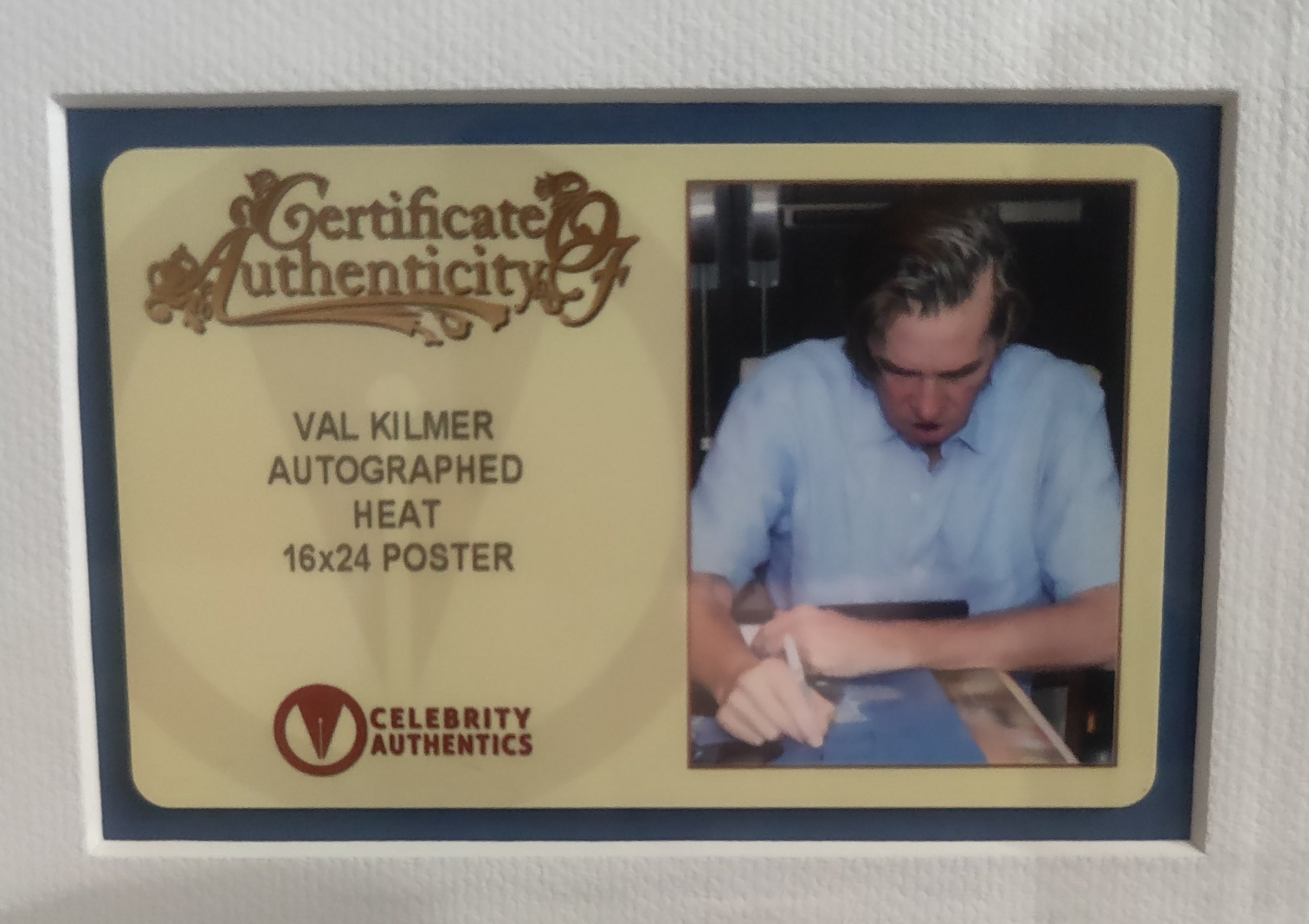 Robert De Niro, Al Pacino, and Val Kilmer Signed Heat Movie 16x24 Gallery- Grade Framed Poster (Two Sold - One Left!)